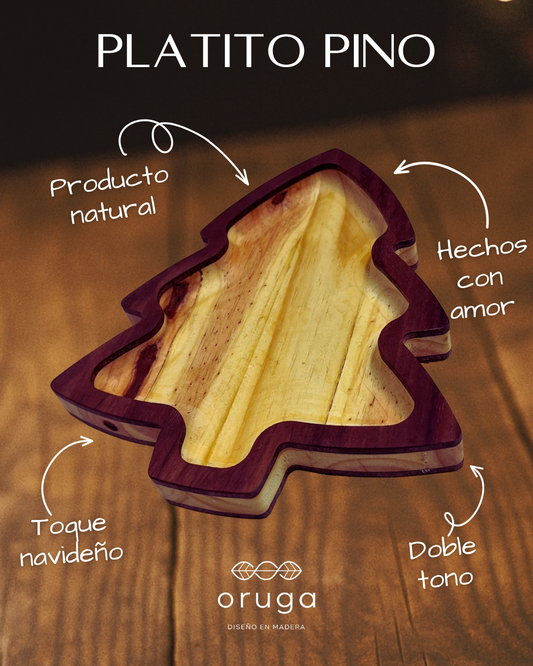 Platito Pino Contraste